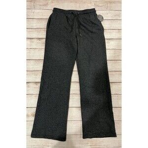 NWT Daisy Fuentes Fit Womens Gray Cotton Blend Active Pants Small